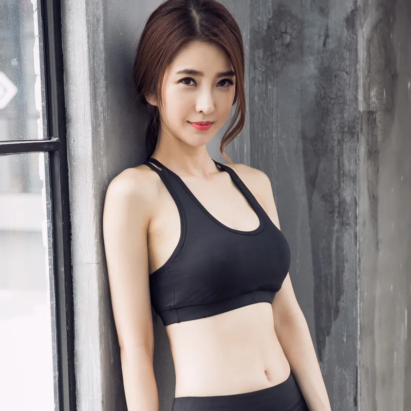 Женский спортивный бюстгальтер для фитнеса Быстросохнущий Собранный