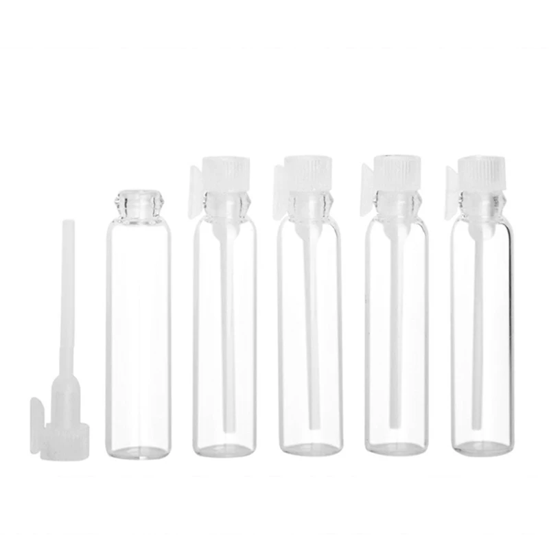 Маленькая пустая стеклянная бутылка для образцов 20 шт. 1 мл 2 Пробирка эфирного