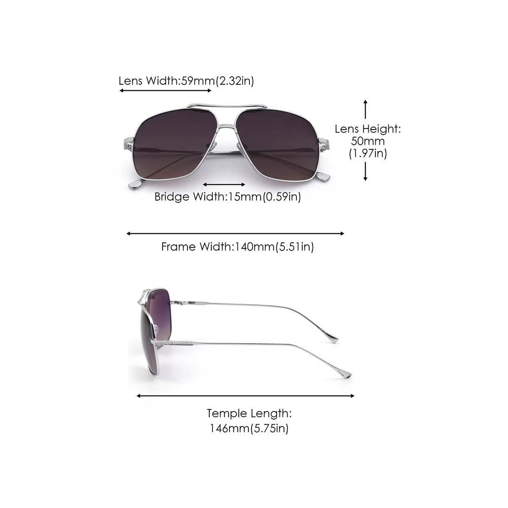 

JM Square Sunglasses for Men HHP0011