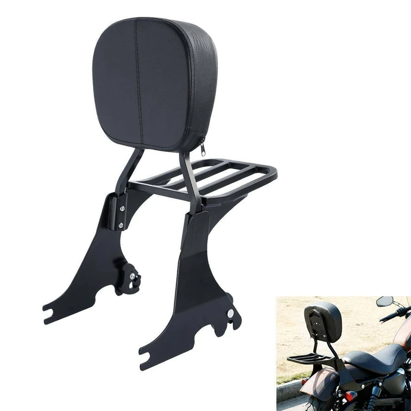 Багажная стойка для спинки мотоцикла Harley Sportster XL 883 1200 Super Low 2004-2020 | Автомобили и