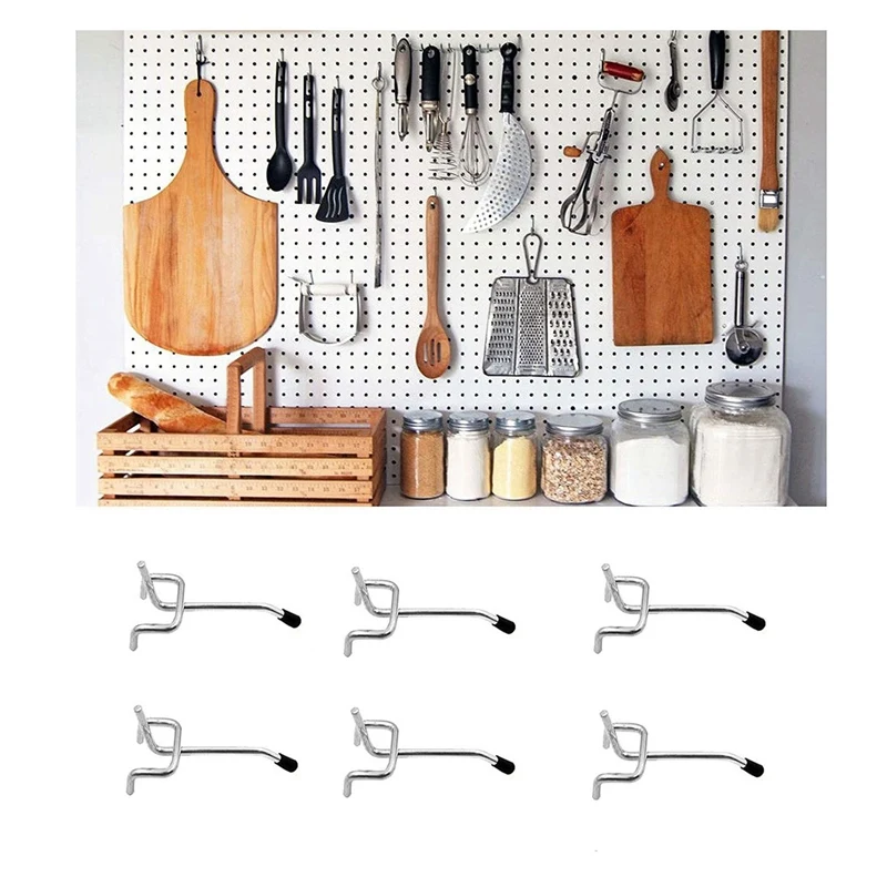 50 шт. 2-дюймовый Pegboard Крючки настенная Полка инструмент Вешалки Органайзер