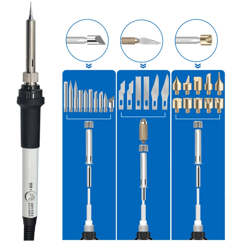 Набор инструментов для сжигания древесины полые инструменты гравировки