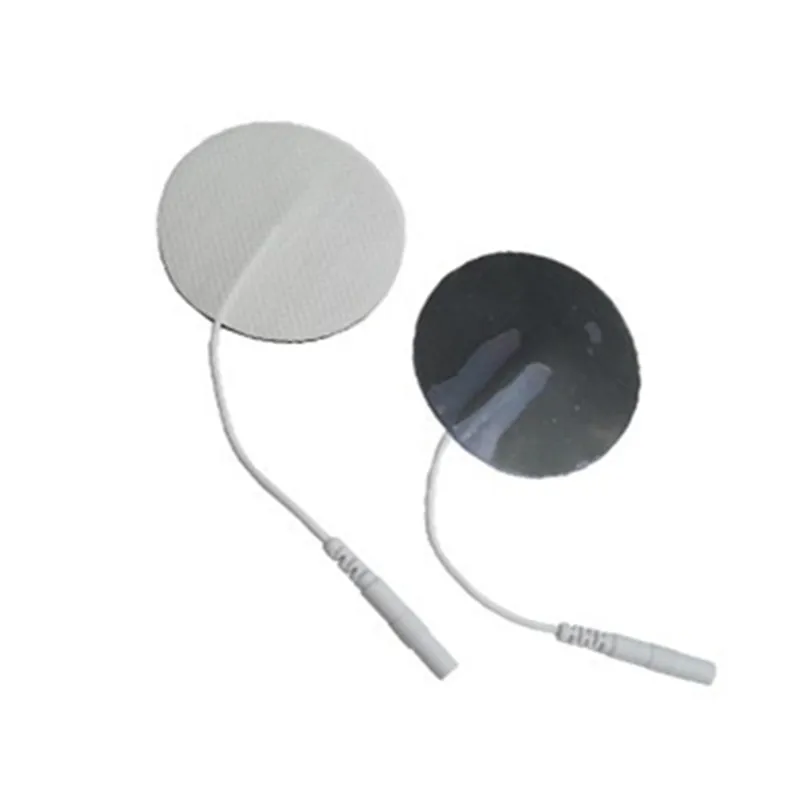 

20 шт 3 см круглый нетканый клей 2 мм контактный кабель дополнительные электроды колодки проводящий гель Пастер Тонкий Патчи электродем стик...