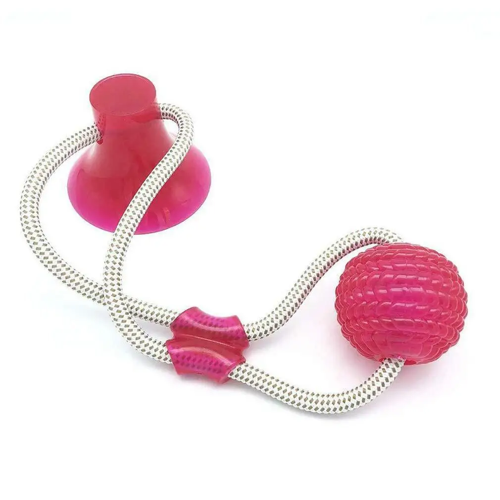 Dog Interactive Suction Cup Push TPR Ball Toys Elastic Ropes Tooth Cleaning Chewing Playing IQ Treat Pet Puppy Supplies | Дом и сад