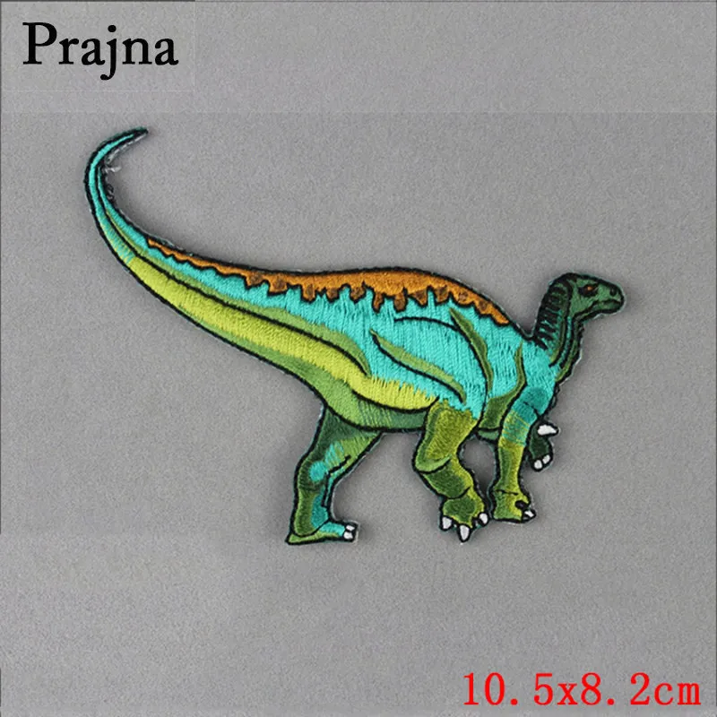 DIY нашивка динозавра Юрского периода нашивки в полоску с вышивкой для одежды