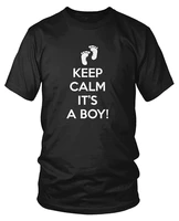mens keep calm its a boy pregnancy gender reveal t shirt