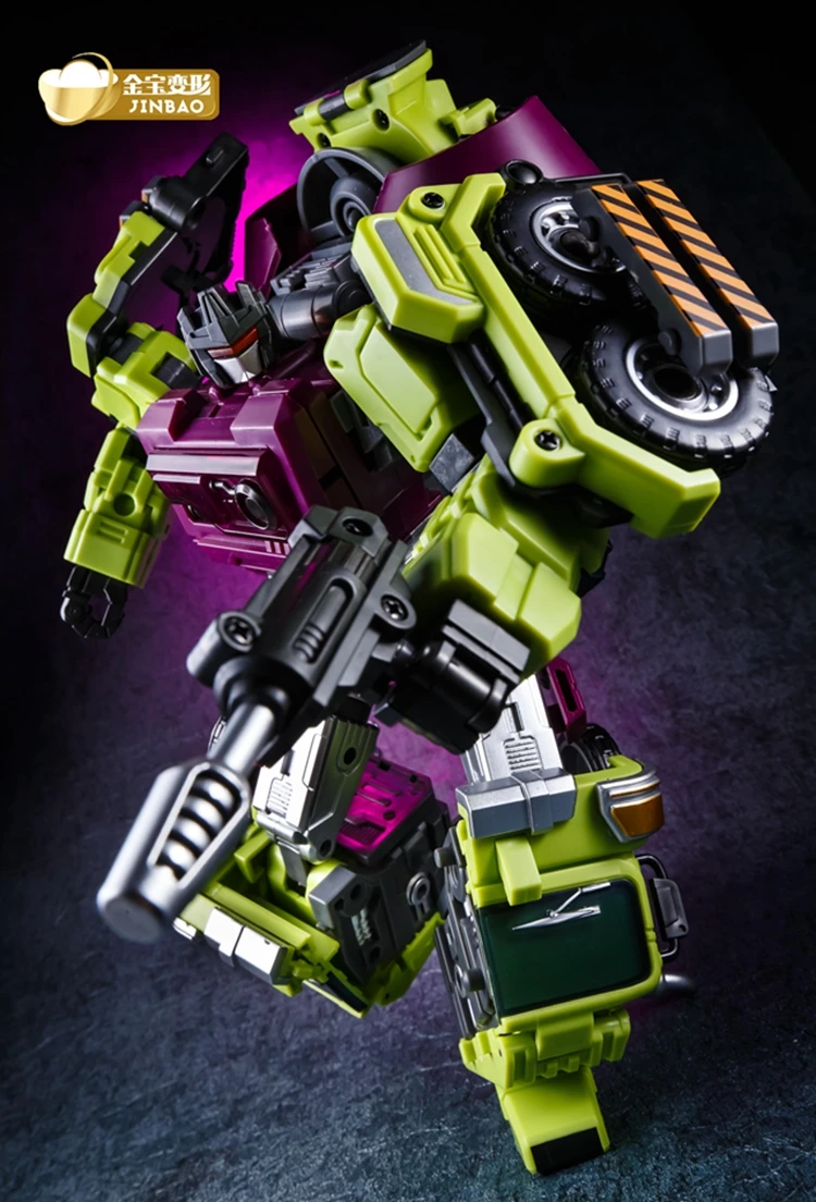 JINBAO трансформация G1 Devastator 6 в 1 негабаритных ко Bonecrusher грузовики крюк гравитационный скребок фигурка робот игрушки модель