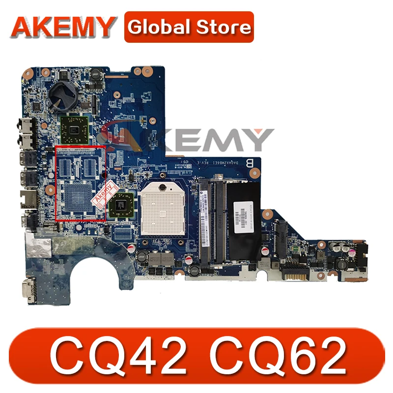 

Материнская плата AKemy для ноутбука 592809-001 592809-501 для HP Presario G42 G62 CQ42 CQ62 DA0AX2MB6E1, материнская плата