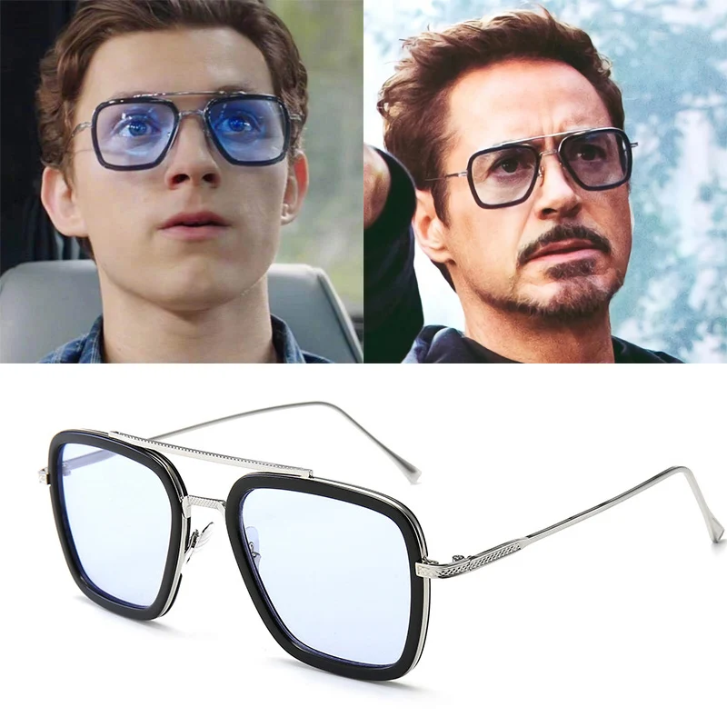 Tony Stark солнцезащитные очки для мужчин Железный человек винтажные паровой панк