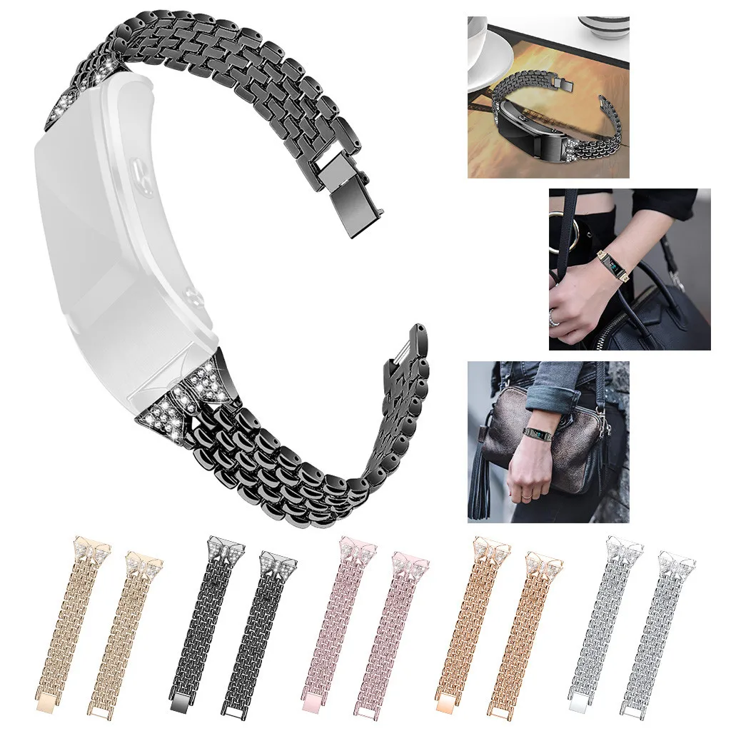 Ремешок для часов Нержавеющая сталь ремень дуги рот браслет часы с