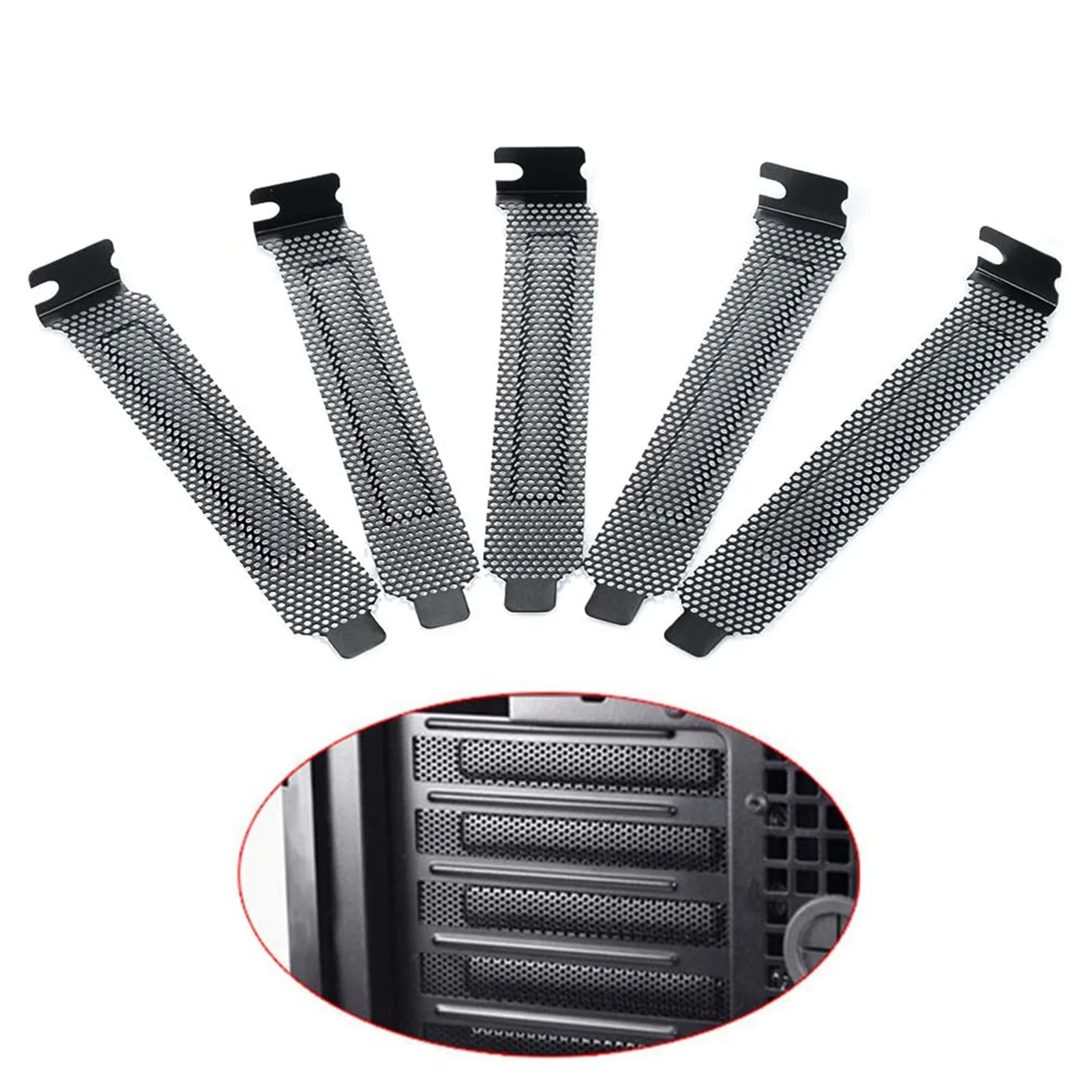 

Заглушка для слота PCI, 5 шт., Пылезащитный фильтр, для охлаждающего вентилятора, вентиляции ПК