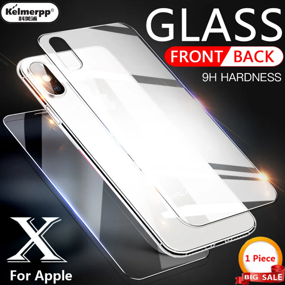 9H 2.5D Закаленное стекло для Iphone X Xr Xs Max 7 Plus Защита экрана 6 6S 8 Передняя и задняя