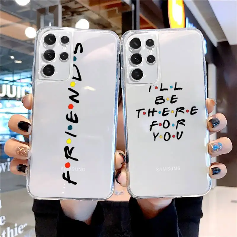 

Friends TV Phone Case For Samsung A 51 50 52 12 21s 31 40 70 71 note S 20 10 21 ultra plus fe clear coque shell