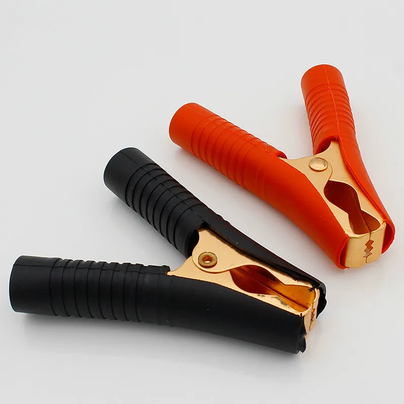 Горячий зажим автомобиля с формой крокодила Батарея зажимы крокодил 100A красный + черный для авто Battrey