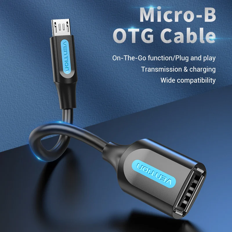 Кабель Vention Micro USB OTG адаптер к для планшета мыши клавиатуры Samsung Xiaomi телефона на