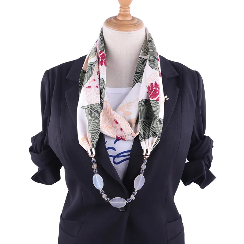 Шарфы с подвесками летние шарфы принтом модные аксессуары шифоновый мягкий