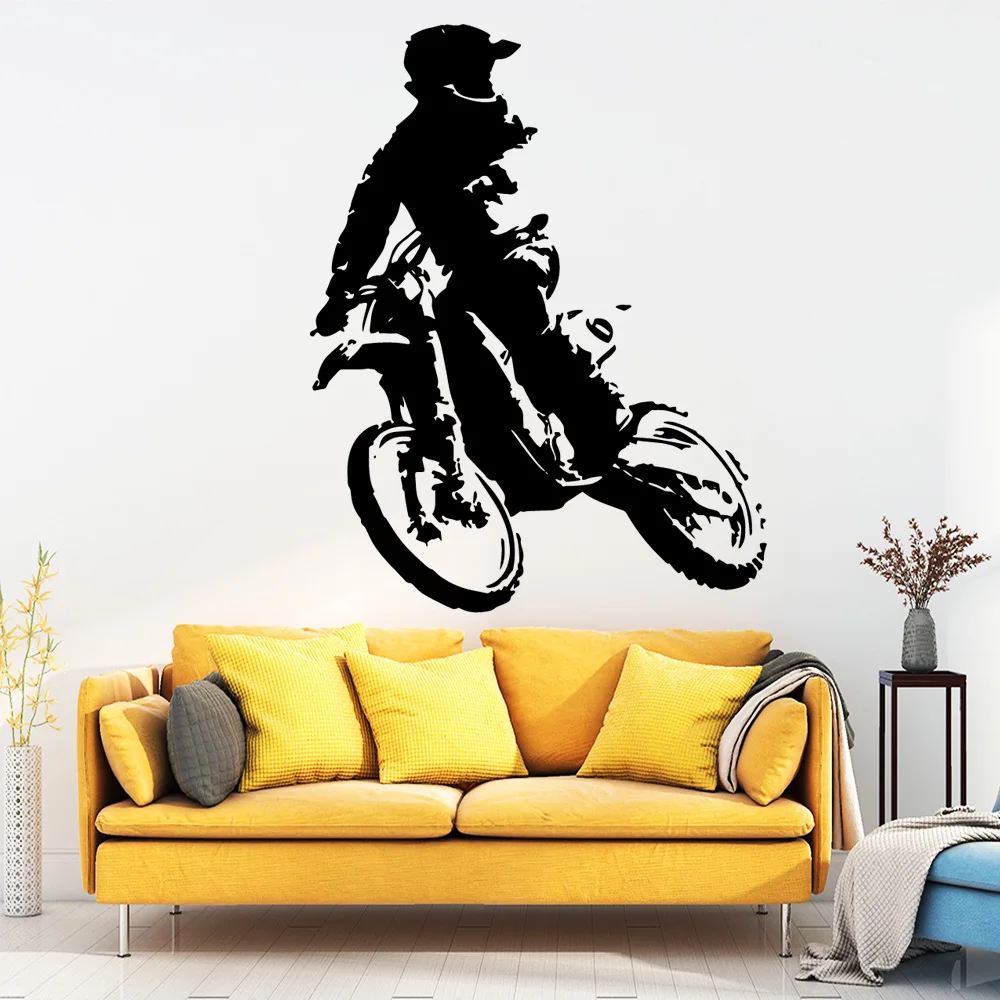 

Fun Motorcycle Wall Sticker Pvc Wall Art Stickers Modern Fashion Wallsticker For Living Room Decoration Sticker House Decoration