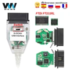 Для BMW K DCAN K + CAN FTDI чип для BMW OBD2 Автомобильные диагностические инструменты OBD 2 Переключатель сканера USB интерфейсный кабель K + DCAN для BMW