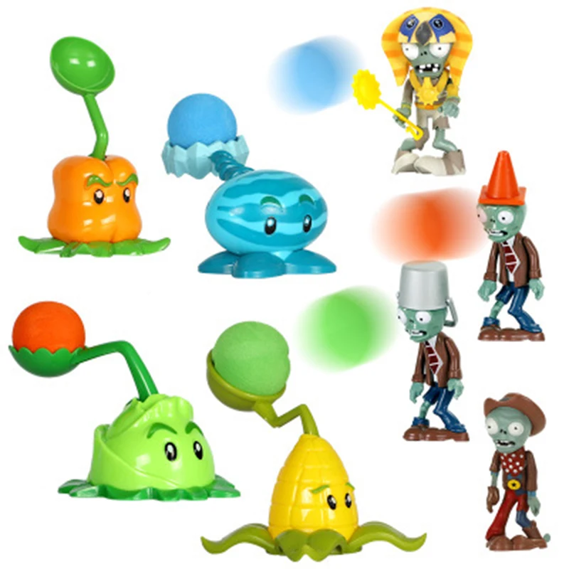 

Plants vs. Zombies Set Can Launch Children's Toy Scene Simulation Parent-Child Interaction Model Boy Birthday Gift Figure