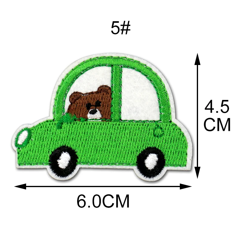 Нашивка с изображением медведя машины железа на одежде сделай сам детские полосы