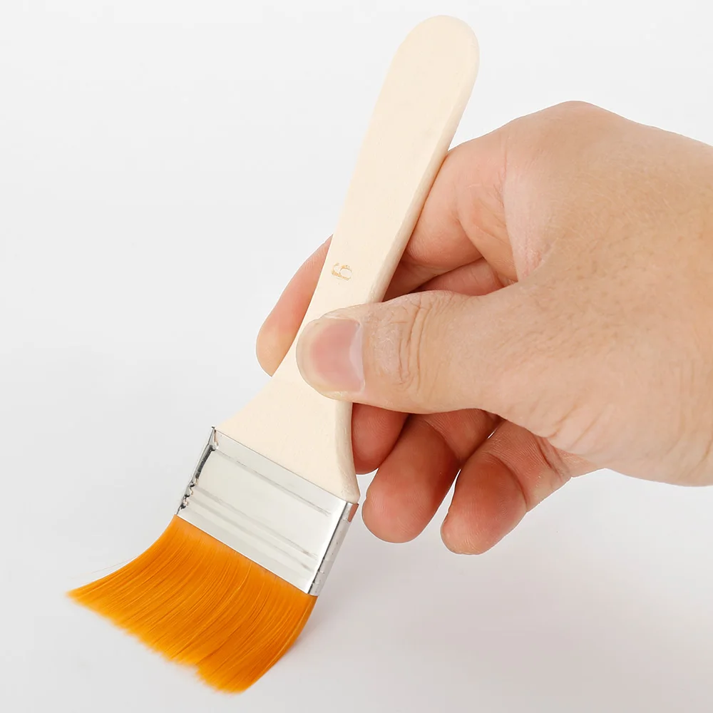 12 шт. деревянная кисть для масляной краски нейлоновая окрашивания волос масляные