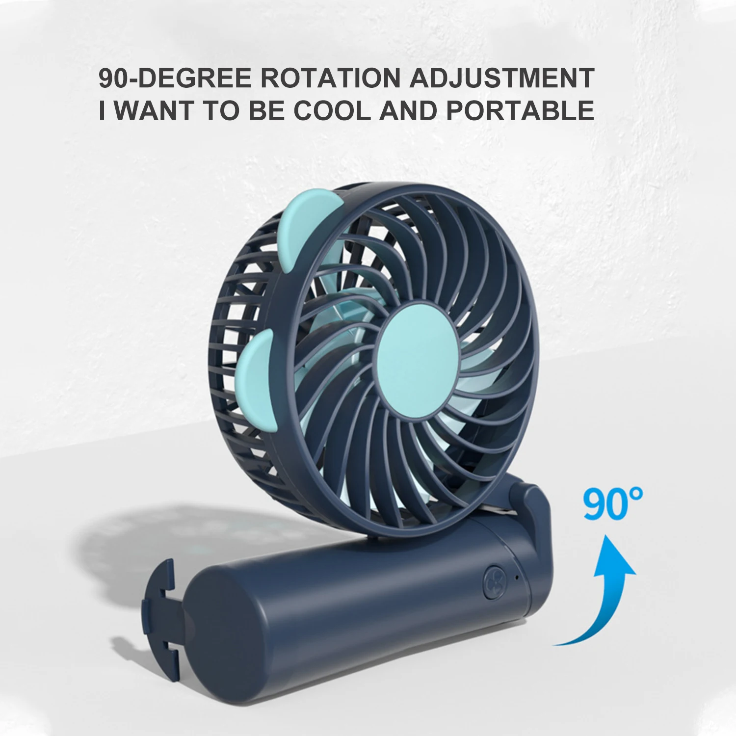Летний кулер портативный вентилятор ручной USB перезаряжаемый Мини Складной для