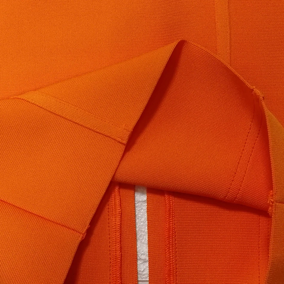 

Ailigou 2021 Summer New Vestidos Orange Midi Rayon Bodycon Bandage Dress Sleeveless Spaghetti Band Sexy Celebrity Club Dress