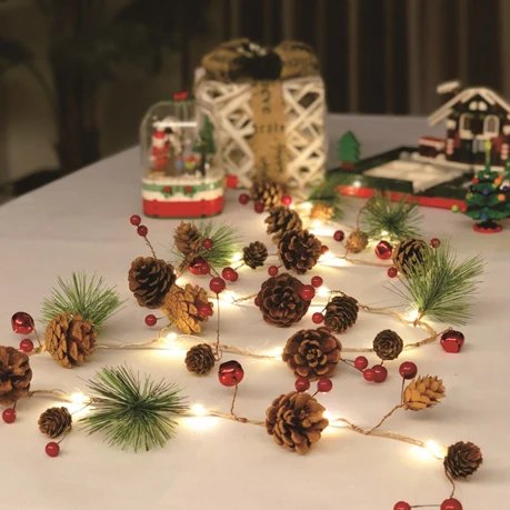 

Nordic Simple Lighting Strings Led Pine Cones Christmas Tree Outdoor Lighting Strings Patio Room Luz Jardin Home Decor DM50LS