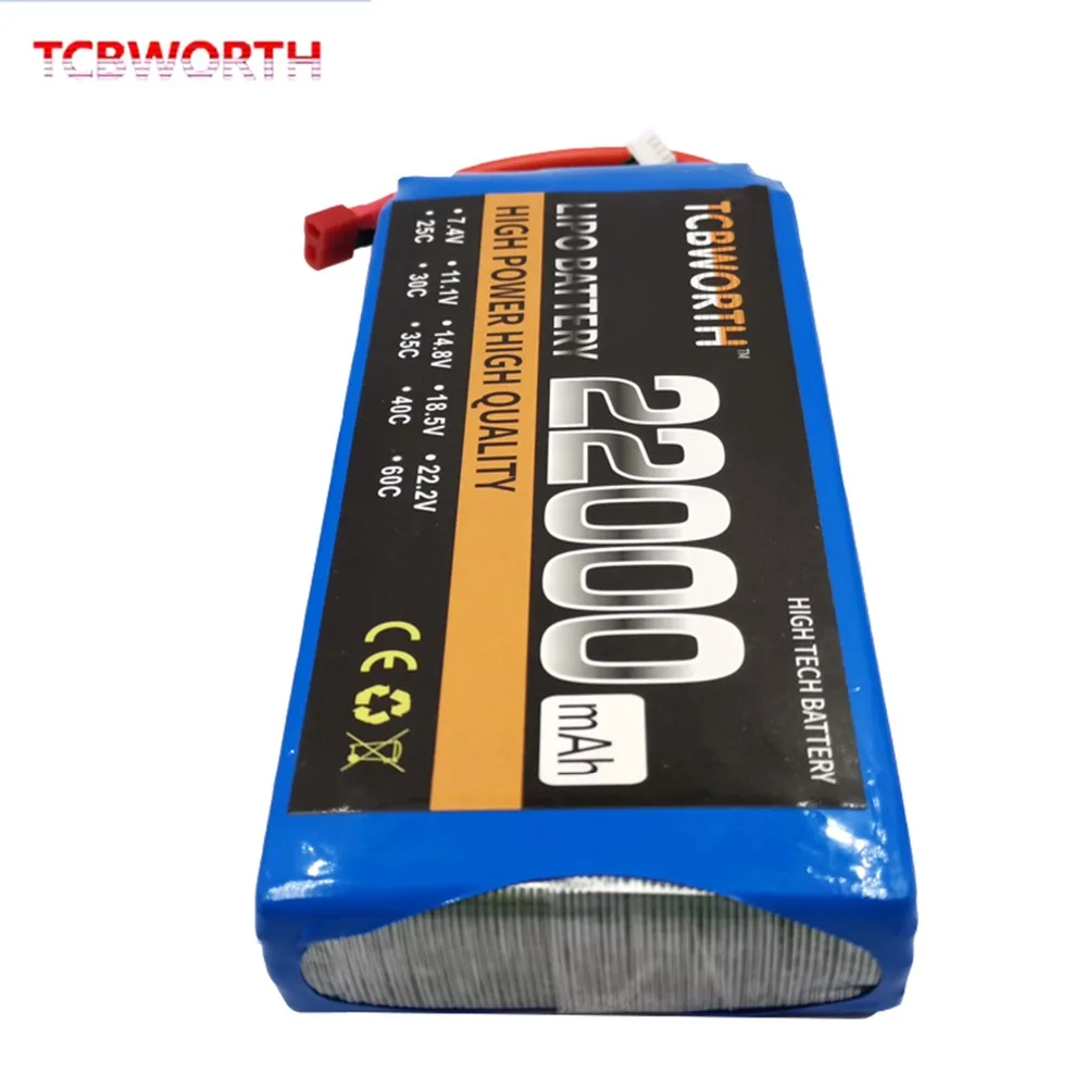 Аккумуляторная батарея RC LiPo 4S 14,8 V 22000mAh 25C для РУ самолет квадротор вертолет Дрон Танк Автомобильные батареи LiPo 4S 22Ah