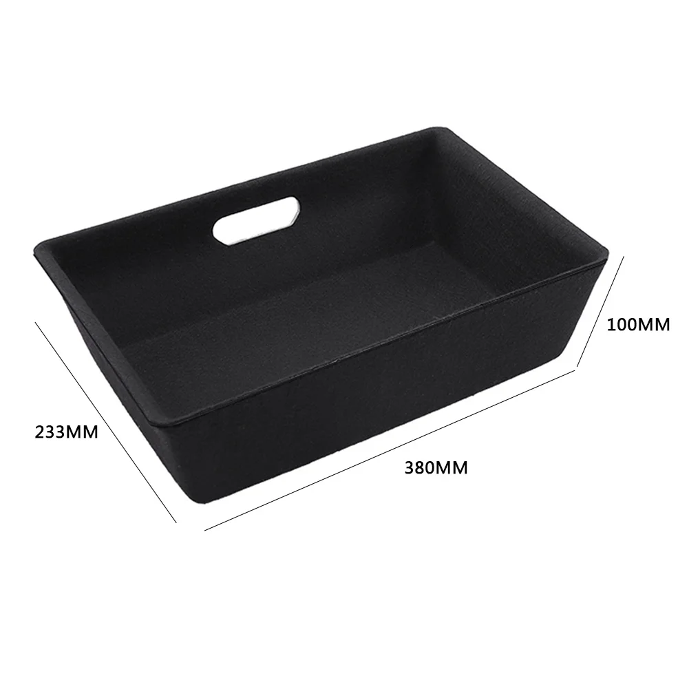 For Tesla Model Y 2021 Under Seat Storage Box High Capacity Organizer Case Felt Cloth Drawer Holder Auto Interior Accessories | Автомобили