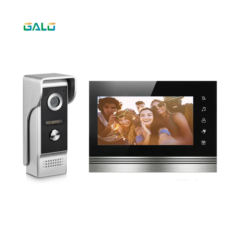 Новый 7 дюймов видео звонок монитор домофон с 960TVL открытый Камера IP65 дверь