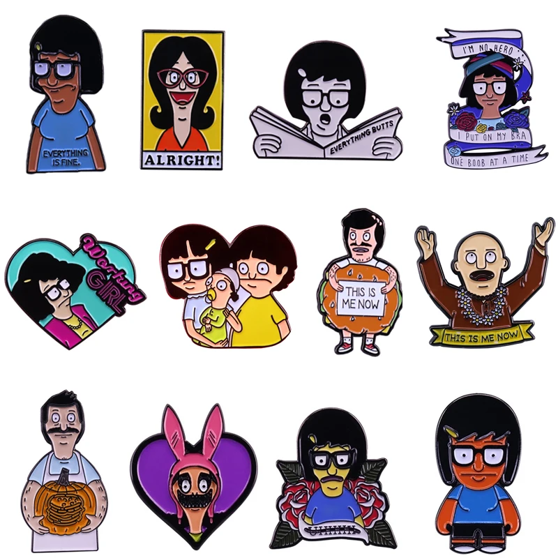 

BG208 Dongmanli Anime Funny Metal Enamel Pins and Brooches for Lapel Pin Backpack Bags Badge Collar Jewelry Gift