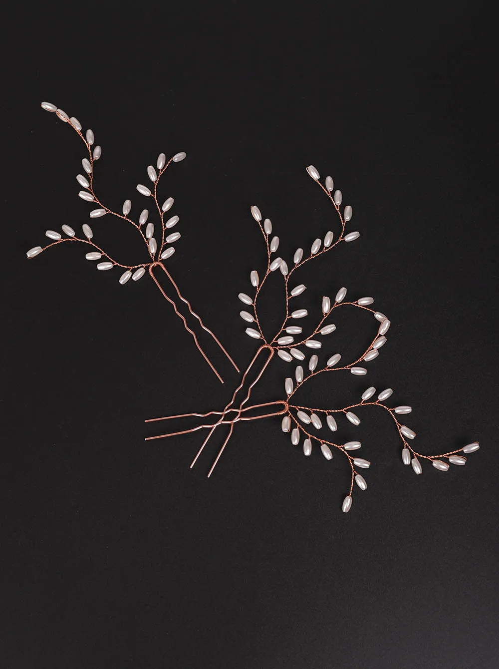 Винтажные заколки для волос ручной работы из розового золота и серебра Красивые