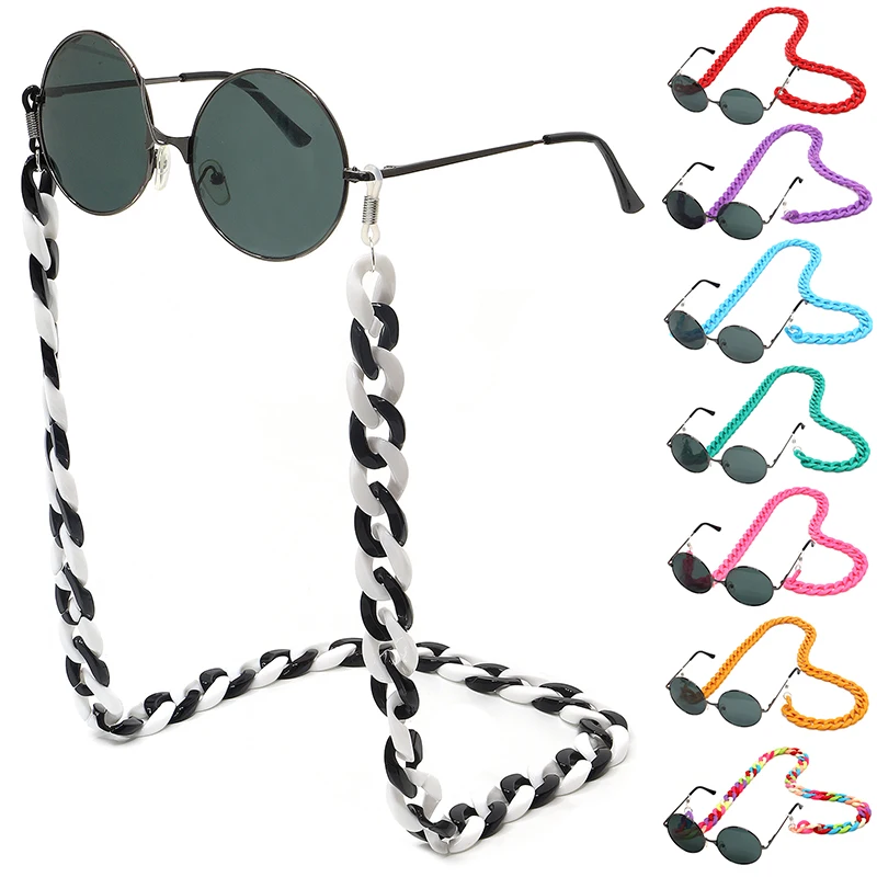 Очки для чтения искусственная акриловая популярная подвесная цепочка на шею