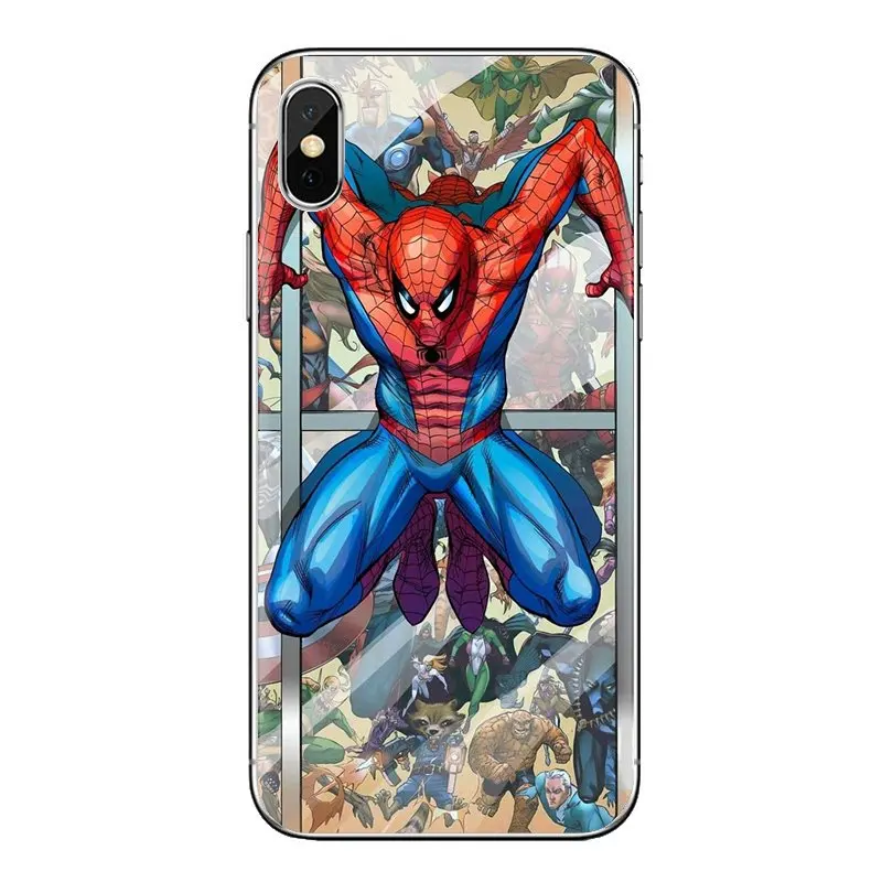 For Huawei Honor 7X V10 6C V9 6A Play 9 Mate 10 Pro Y7 Y5 P8 P10 Lite Plus GR5 2017 Silicone Shell Covers Spider Man Marvel Hulk |
