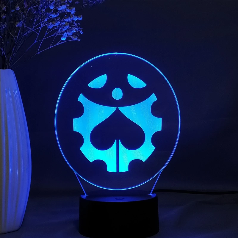 

Acrylic Night Lamp Anime JoJo Bizarre Adventure for Bedroom Decor Light Colorful Table Led Night Light Manga Figure Dio Lamp