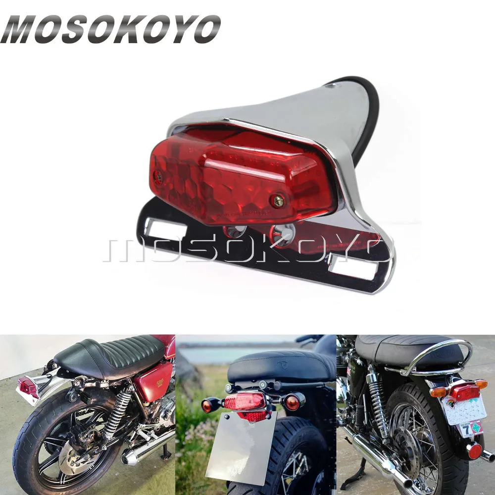 Хромированный лукасный ретро светодиодный задний фонарь EMARK стоп сигнал