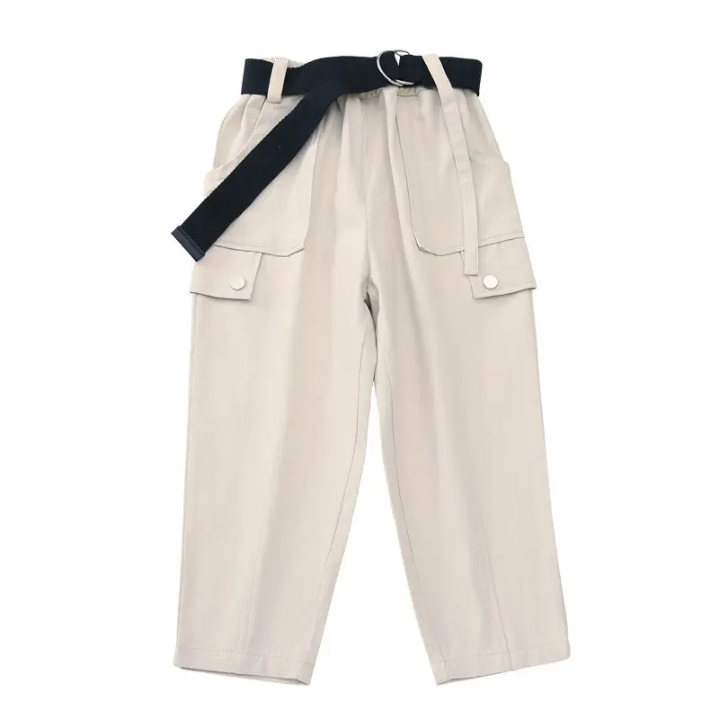 

Pants For Girls Casual Style Girl Cargo Pants Kids Cotton Simple Loose Pants Girls For Girls 4 5 7 9 11 13 Year Teenage Clothes