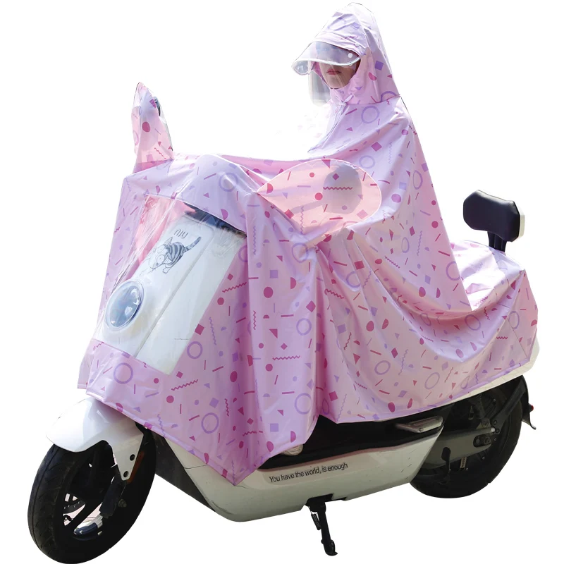 Длинный Пластиковый женский дождевик мотоциклетная шляпа практичная