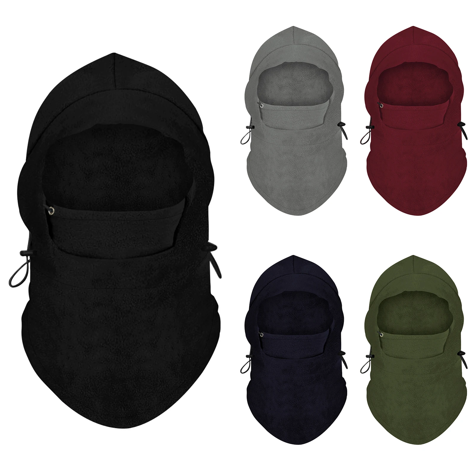 Зимняя Балаклава чехол для лица взрослых и детей теплая ветрозащитная флисовая