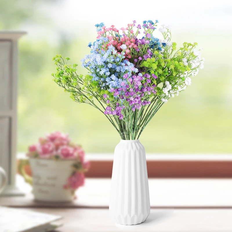 12 шт. детские дышащие искусственные Гипсофилы цветы букет ручной работы цветок