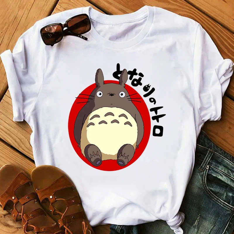 

Totoro Studio Ghibli Harajuku T Shirt Women Anime Cartoon Kawaii Graphic Tshirt Summer 90s T-shirt Womens Tops Short Sleeve Tees