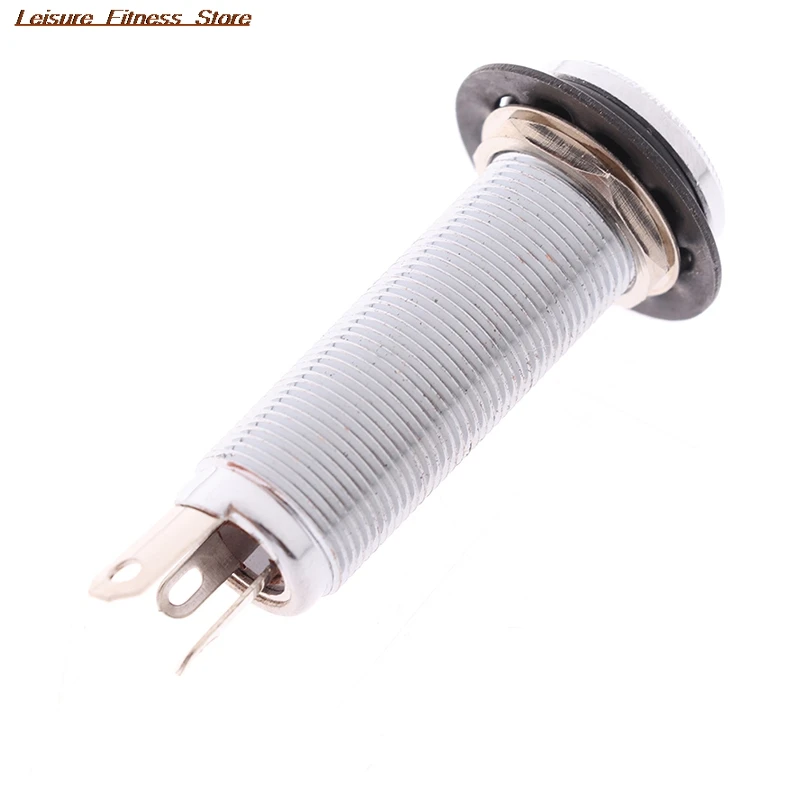 1 pc elektrische gitarre bass eingangausgang mono aktive barrel lange gewinde jack buchse gitarre pickup endpin jack free global shipping