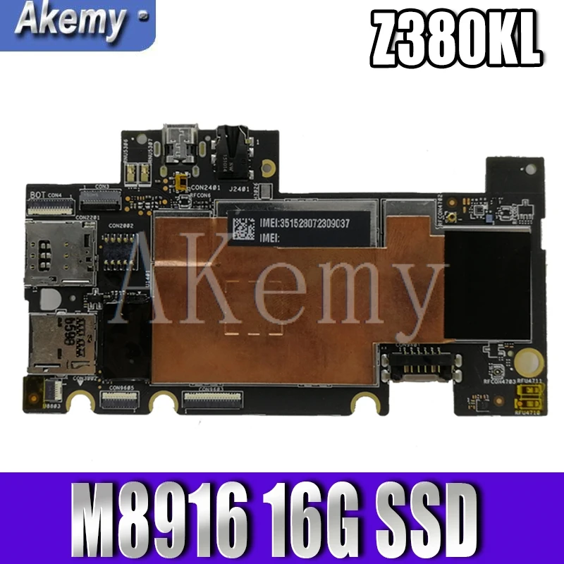 

Новинка! Оригинал для For Asus ZenPad 8,0 Z380KL Z380K планшеты материнская плата для ноутбука mainboard логическая плата W/ M8916 16G SSD