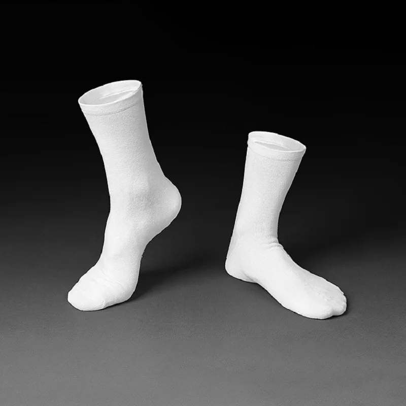 

3 Pair New Summer Breathable Combed Cotton Men Socks Business Simple Solid Black Thin Male Sports Mid Tube Set Casual Adult Sox