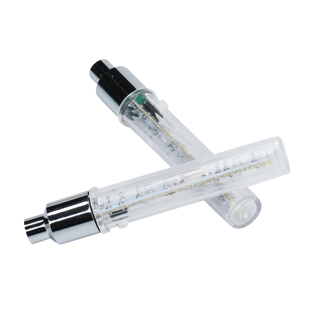 2 шт. Многоцветные светодиодные колпачки на ниппель колеса 5 светодиодов 7 режимов