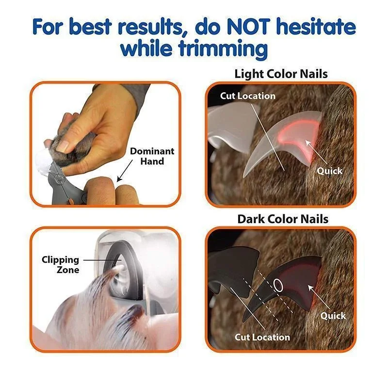 Светодиодный светильник кусачки для когтей питомцев|Кусачки собак| |