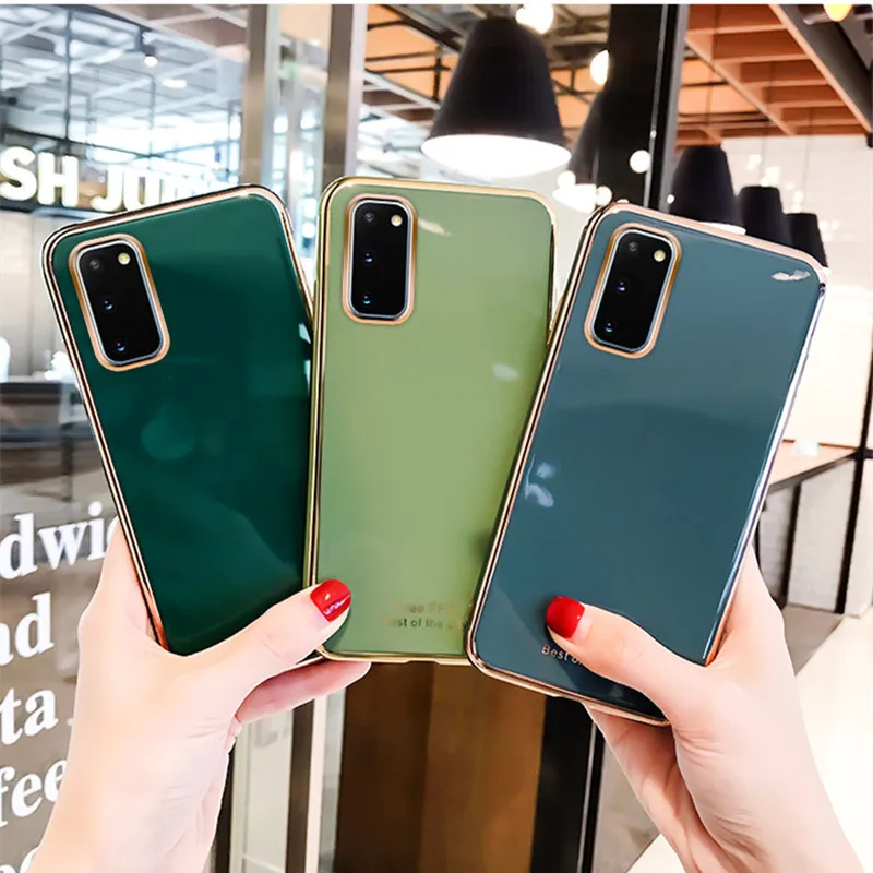 Резиновый чехол с покрытием для Samsung A71 A51 A50 A70 A10S S21 задняя крышка телефона Galaxy