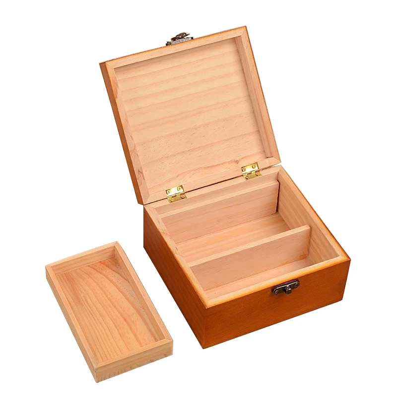 Деревянный швейный набор в коробке игольчатая лента ножницы