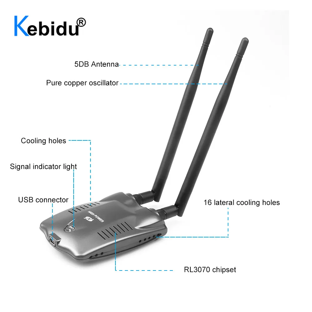 USB 2.0 Password Cracking Wifi Decoder Adapter BT-N9100 Beini free Dual Antenna Wireless BlueWay RTL8192FU Support Win 7 8 10 - купить по